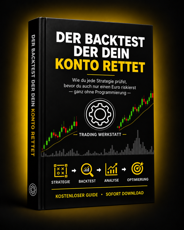 Der Backtest, der dein Konto rettet, Cover des kostenlosen Guides